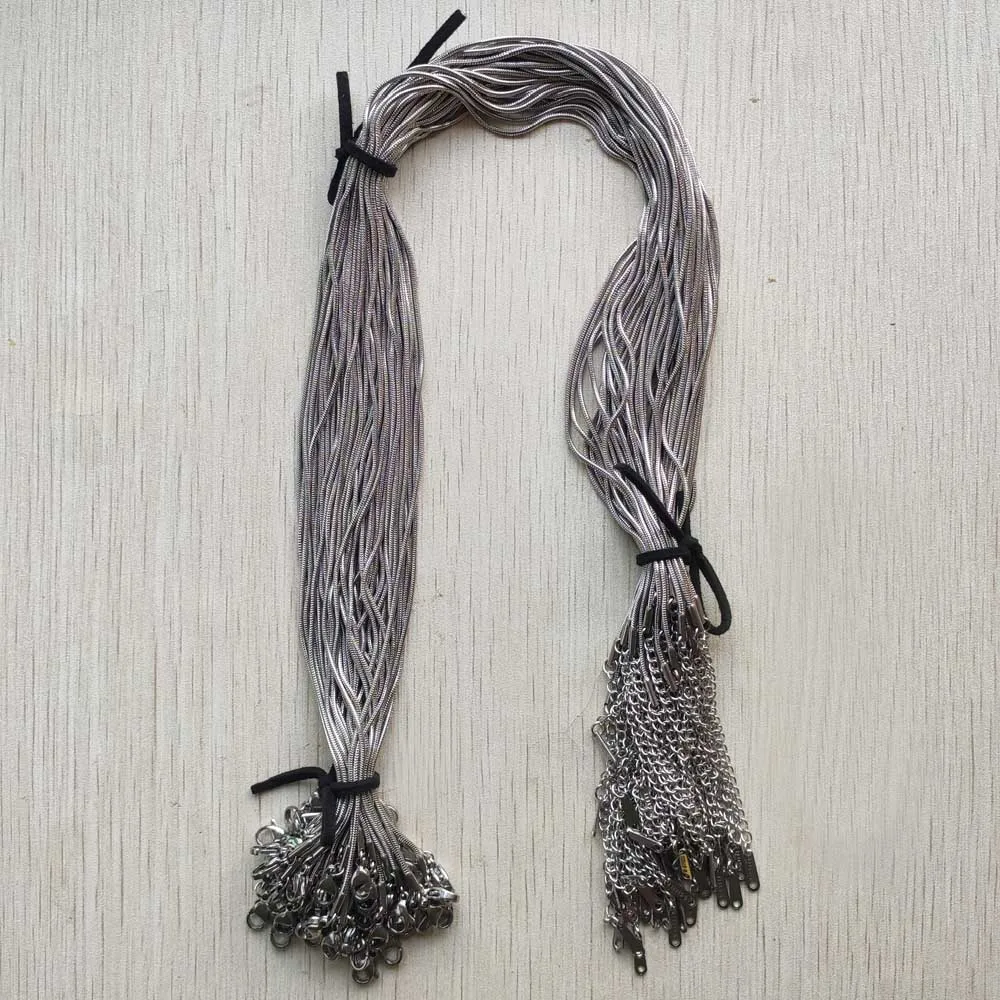 Цепочка-змейка из нержавеющей стали, 1,2 мм, 40 + 5 см