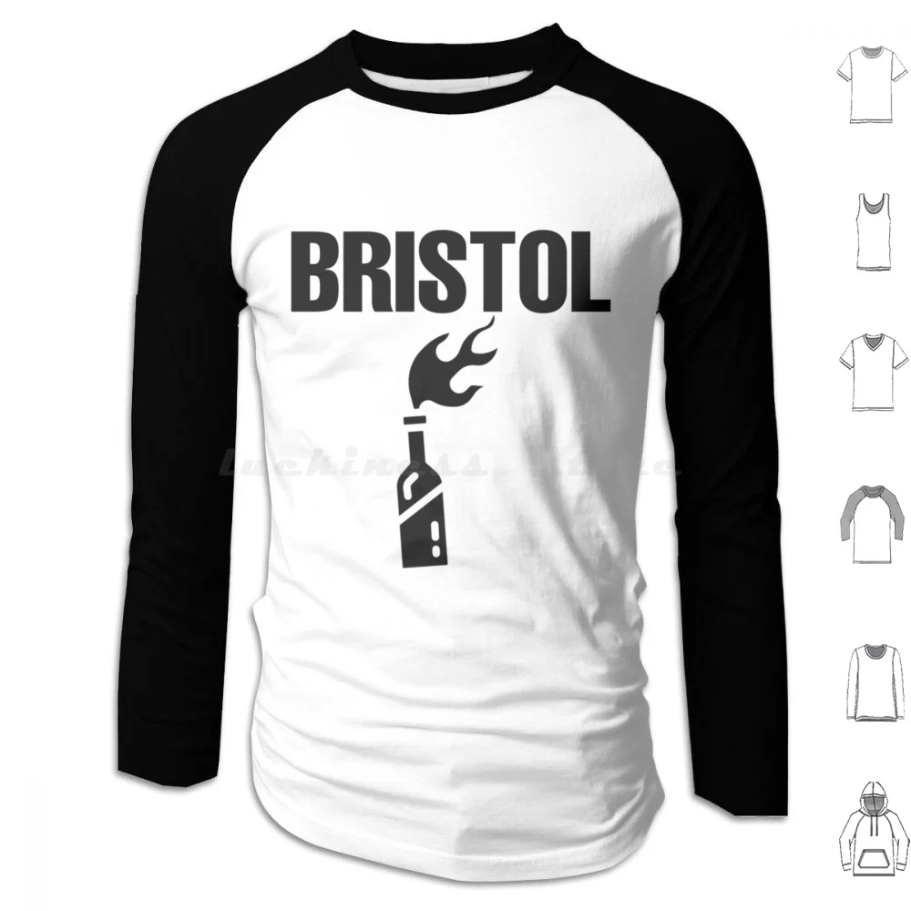 Толстовки из Бристоля с длинным рукавом Бэнкси Бристоль граффити уличное