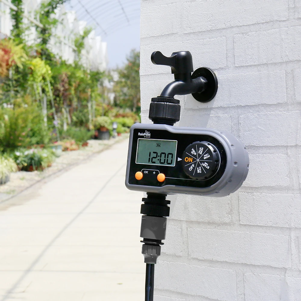 BSP European thread big LCD digital Garden Controller Automatic Water timer for Drip Irrigation Auto Irrigation