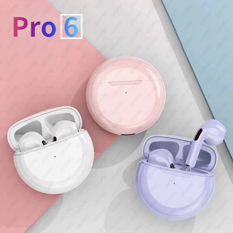 Original Air Pro 6 TWS Wireless Earphones Bluetooth Headphones Fone Bluetooth Earbuds Sports Headset with Mic for iPhone Xiaomi enlarge