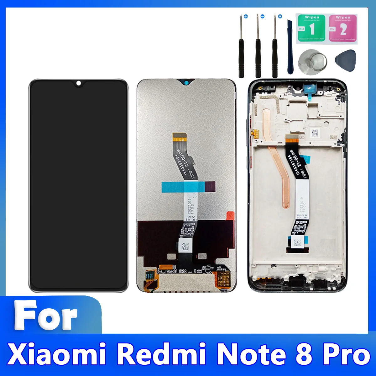 Совместимый ЖК-дисплей с сенсорным экраном Xiaomi Redmi Note 8 Pro дигитайзер размер