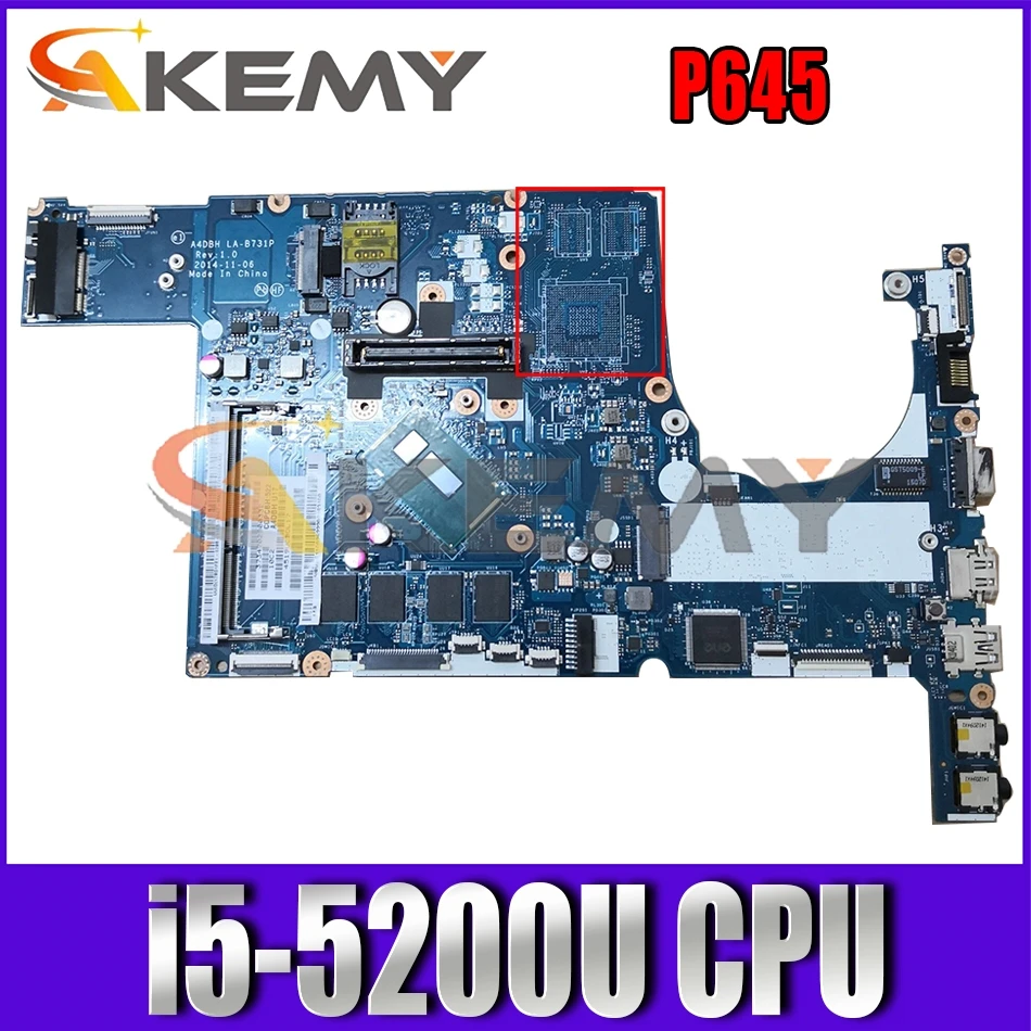 

For ACER Aspire P645 i5-5200U Notebook Mainboard LA-B731P SR23Y 4GB RAM DDR3 Laptop Motherboard