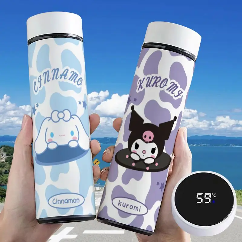 

Sanrio Cinnamoroll Babycinnamoroll Clow M Вакуумная чашка для студентов с измерением температуры и герметичной конструкцией