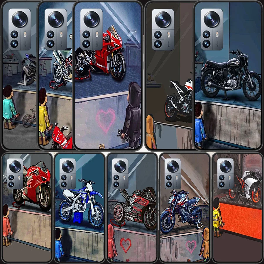 

Motorcycles on display Phone Case For Xiaomi Poco X4 X3 NFC M4 Pro 5G GT M2 M3 Mi Note 10 Lite F3 F2 F1 A1 A2 A3 CC9E Capa Coque