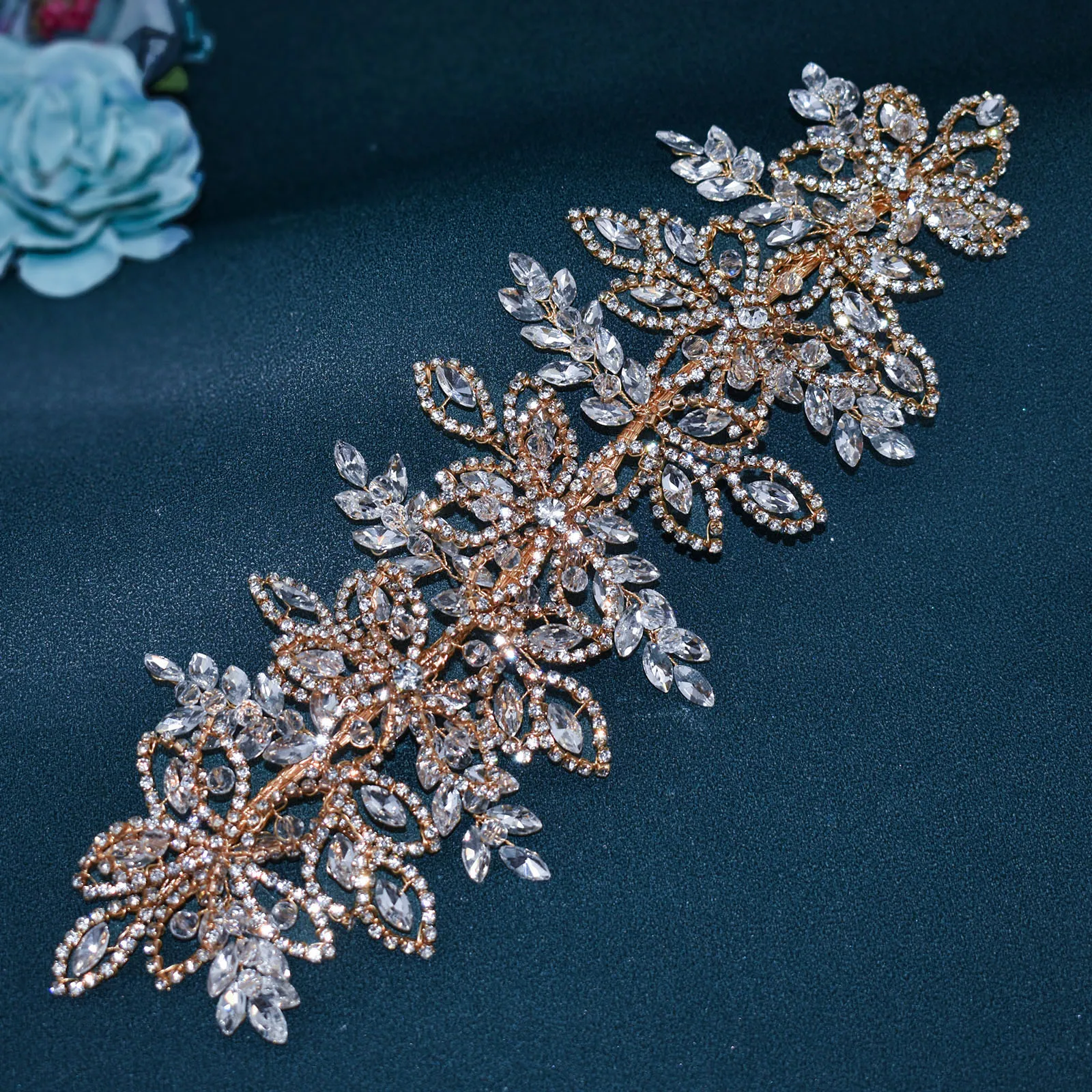 DZ087 хрустальные свадебные аксессуары для волос свадебного головного убора