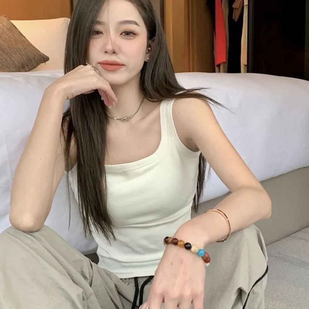 Лидер продаж пикантный жилет на бретельках облегающий кроп-топ без рукавов