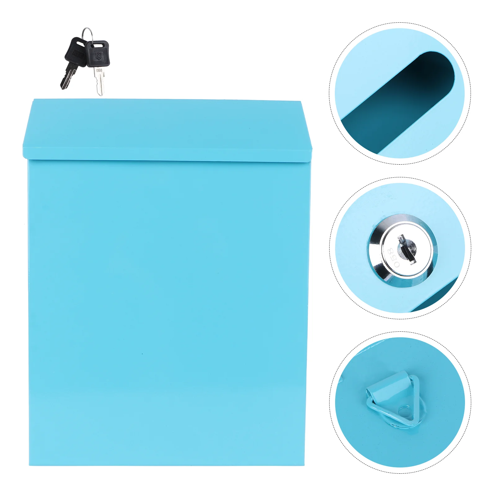 

Tin Mailbox Decorative Post Iron Suggestion Creative Storage Case Letter Household