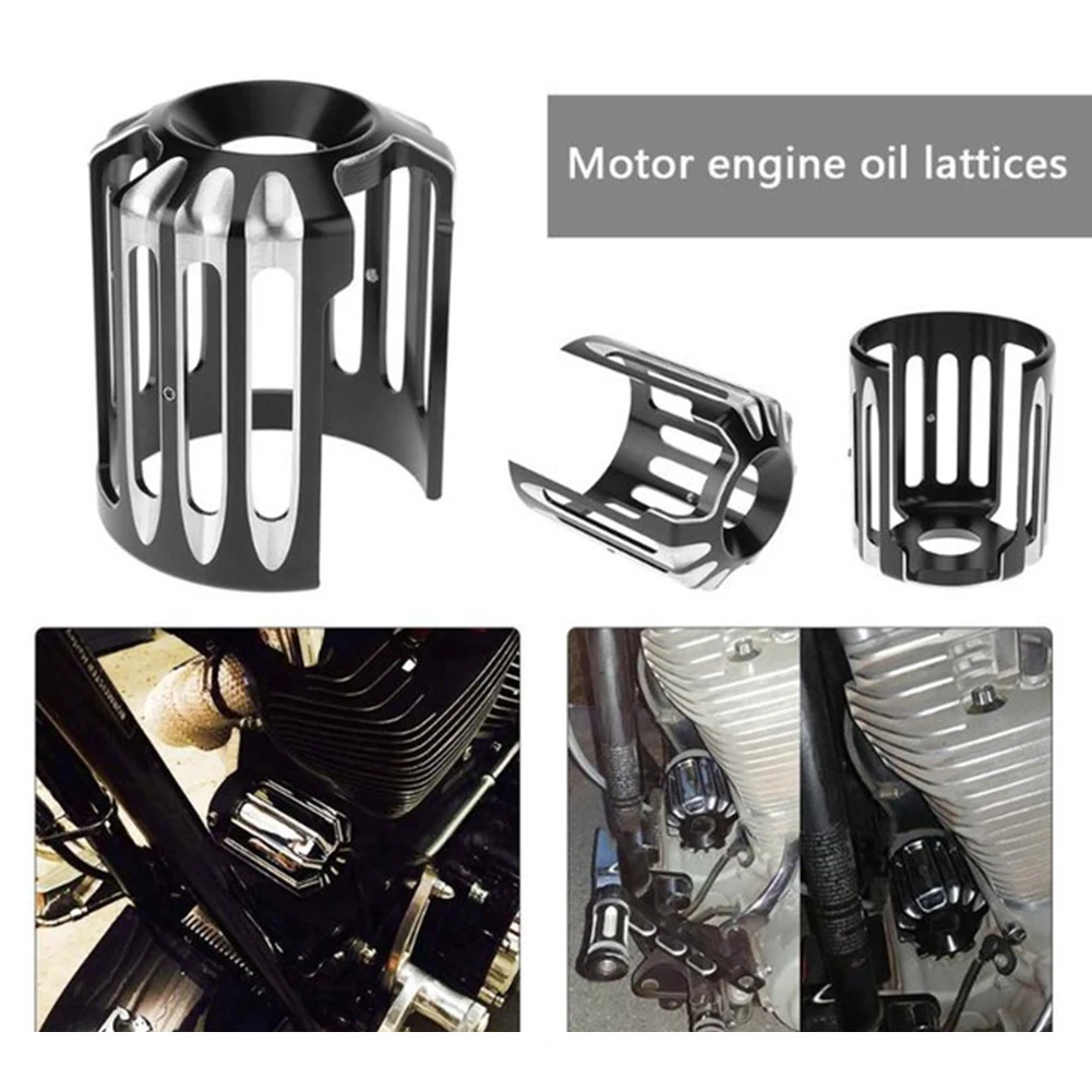

CNC Oil Filter Cover Machine Oil Grid Billet For Harley Touring Softail Dyna All Model Re-usable Motorcycle Replacement Parts