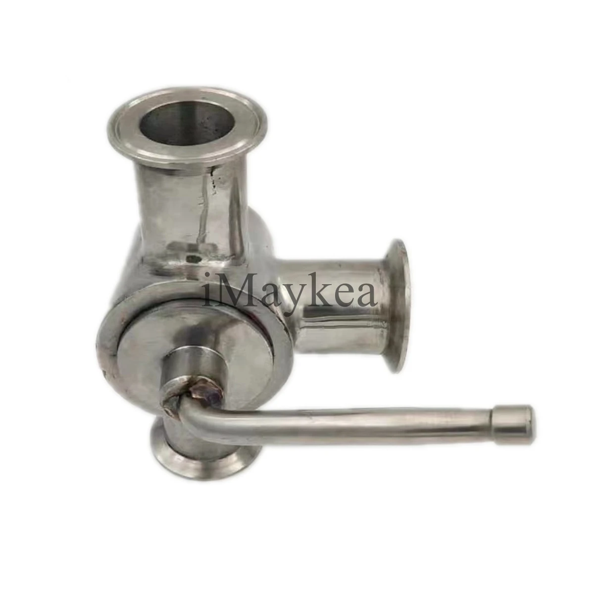 1-1/4 &quotзажим OD 50 5 мм санитарный пробковый клапан из нержавеющей стали трехходовой