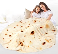 soft warm flannel burrito blankets 280gsm round shape airplane travel throw coral fleece tortilla sofa bed nap wrap blankets