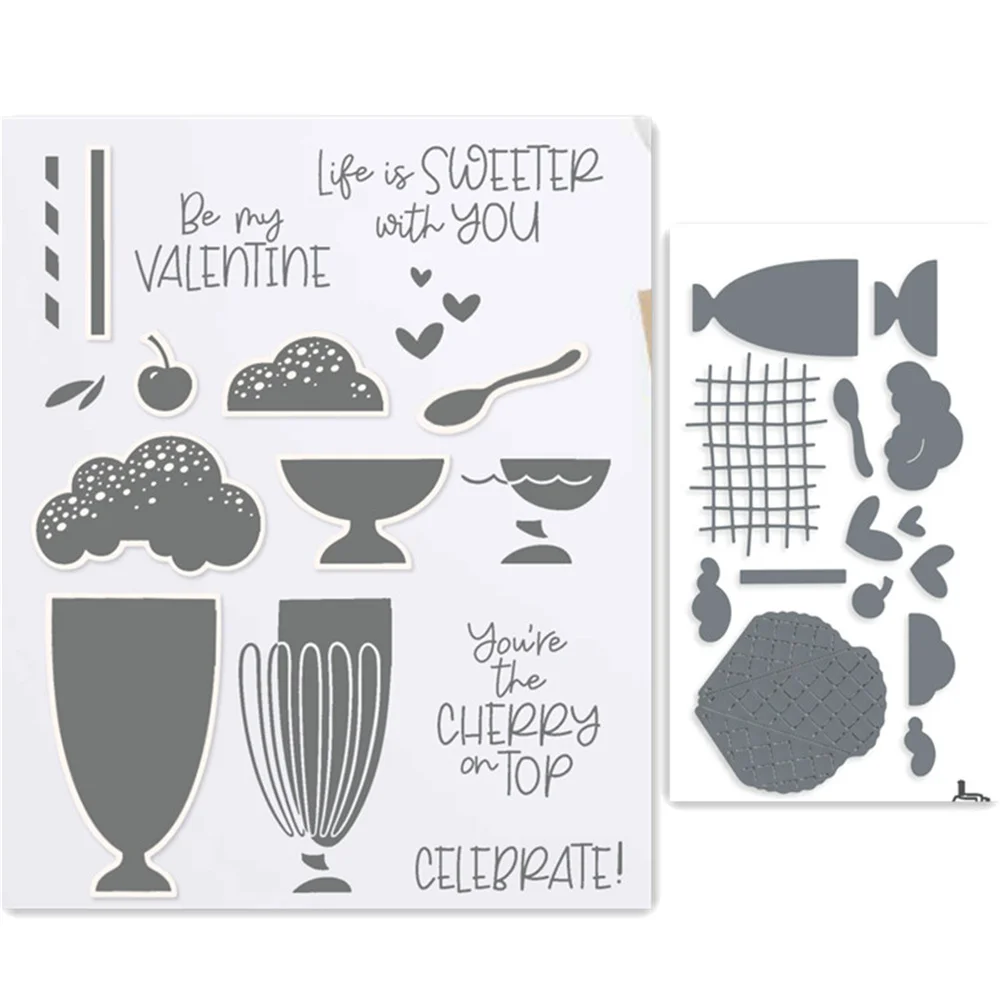 

Summer Juice Metal Cutting Dies and Stamp Set ForDIY Scrapbooking Paper Card Decoration Photo Album Embossing Craft Dies 2023