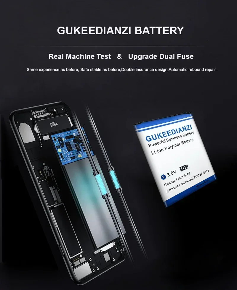 GUKEEDIANZI Аккумулятор EB 425161 LU 2900 мАч для Samsung S7568 i8190N S7560 (M) S7580 i739/для GALAXY J1 MINI