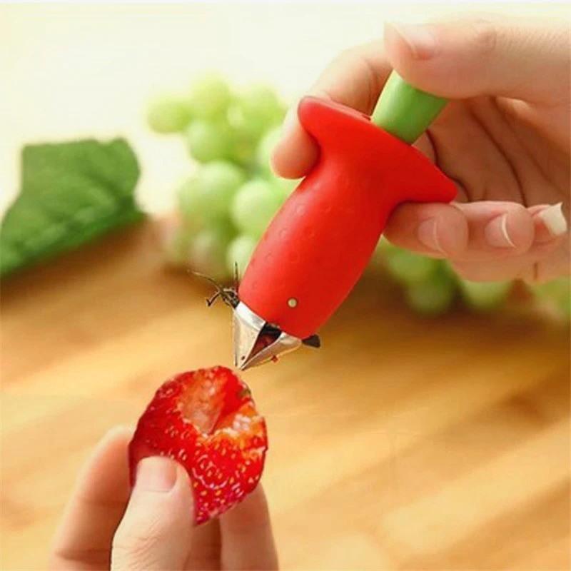 

Kitchen Ware Strawberry Stalks Fruit Tomato Knife Stem Leaves Remover Fruit Slicer Strawberry Huller Fruit Corer Kitchen Tool