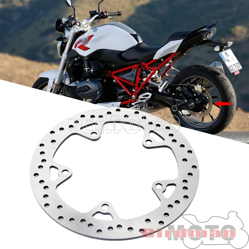 

Silver Rear Brake Disc Rotor For BMW R1200 GS K50 K51 Adventure LC/Radial Calipers 2013-2018 R1200 R RS Sport RT K52 2015-2018