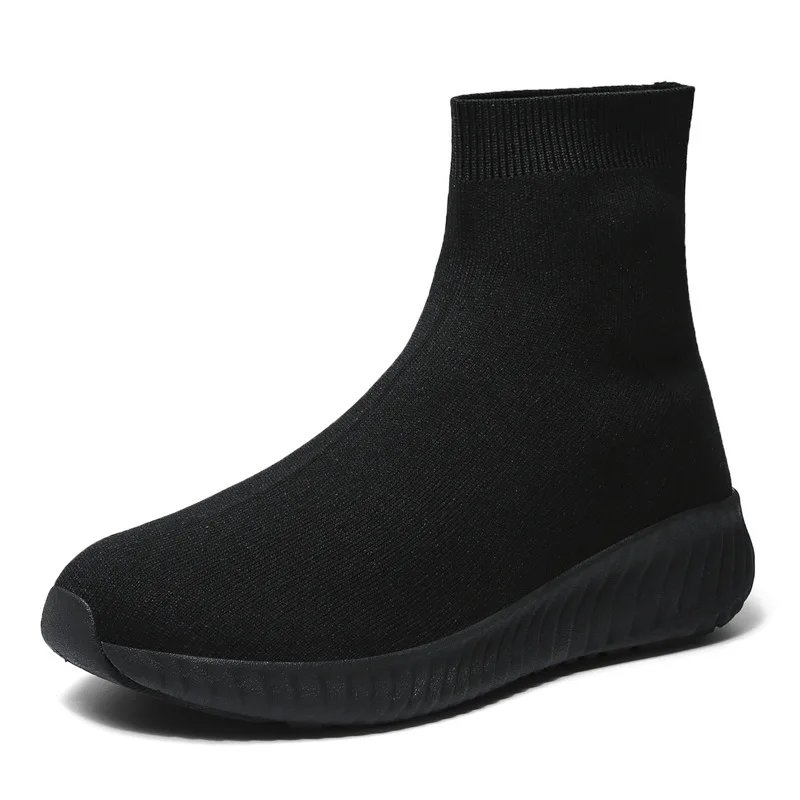 Женские кроссовки-носки без шнуровки из натуральной ткани