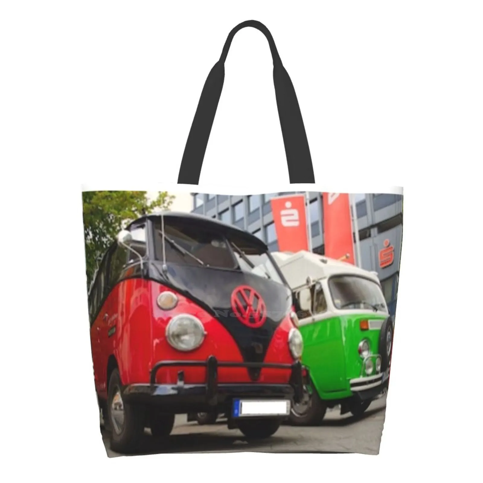 

Bulli T-1 & T-2 Bus Reusable Household Tote Bags Storage Bags Bulli T1 Bus Bus Bulli T1 T 1 T 1 Retro Vintage Cool Automobile