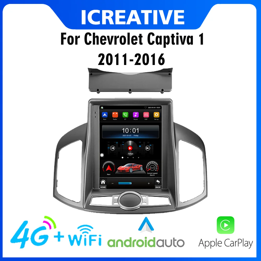 

For Chevrolet Captiva 1 2011-2016 2 Din Tesla Car Radio Android 4G Carplay GPS Navigation Multimedia Player Stereo