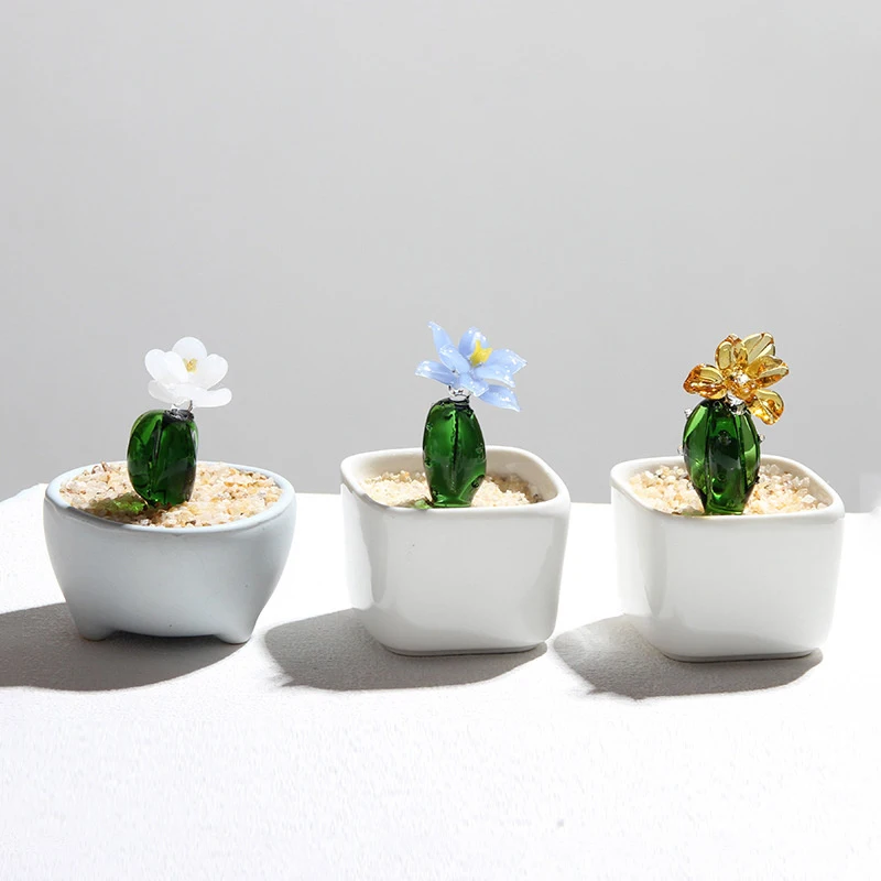 Стеклянный суккулентный Террариум-мини кактус и рассадка для растений