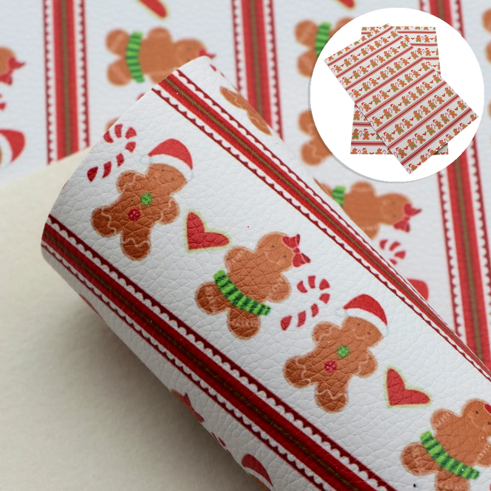 Листы из искусственной кожи с рисунком личи 20*33 см |