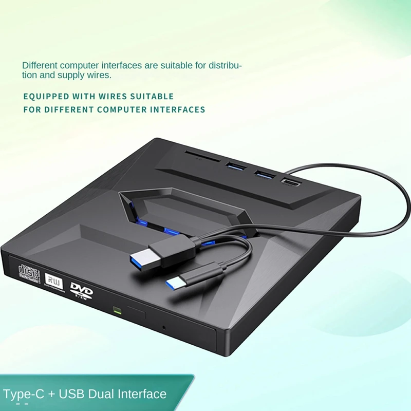 USB 3.0 Type C внешний CD DVD RW привод записывающее портативное устройство супер-привод