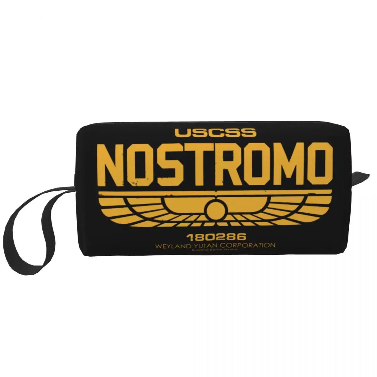 

Kawaii Weyland Yutani CORP Retro Movie Aliens Nostromo Travel Toiletry Bag Makeup Cosmetic Organizer Beauty Storage Dopp Kit