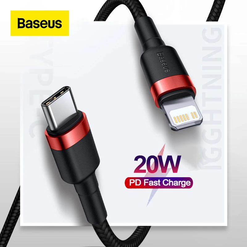 

Baseus 20W USB Type C to Lightning Cable for iPhone 12 Pro Max PD Quick Charge USB C Charging Cable for iPhone 12 11 Pro