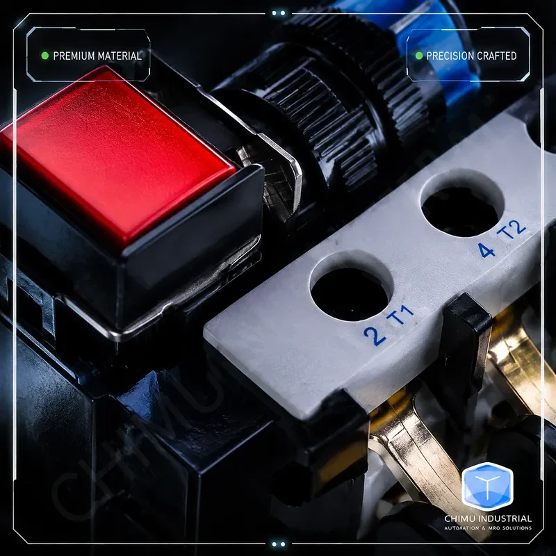 【CHIMU INDUSTRIAL】 Кнопка-переключатель LA16F-11D AB6-M с подсветкой, квадратная, с автоматическим сбросом, 5-проводная, 16 мм (art.: 3920dcaaec217) - 3920dcaaec217