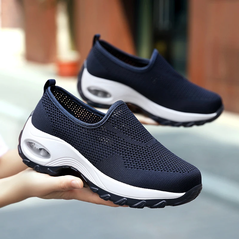 STRONGSHEN Summer Flat Hollow Shoes Out Slip on Casual Nurse Shoe Female Sandals Shoe Casual Lady Summer Women Sandals