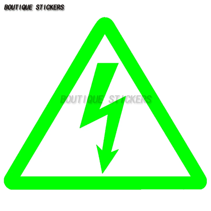 Высоковольтный символ, электрический удар, предупреждение о опасности, виниловая наклейка, наклейка, электрическая опасность