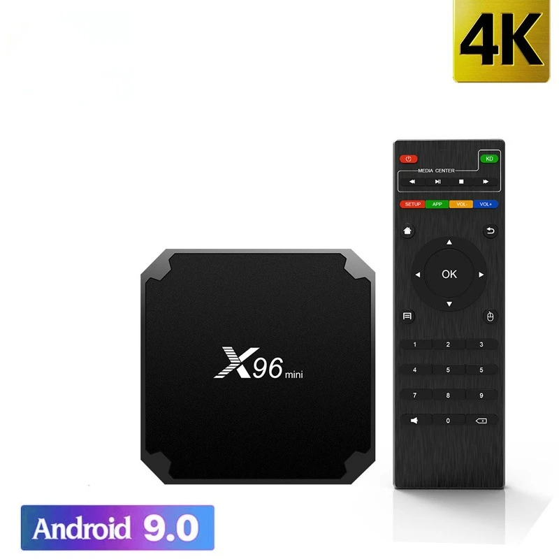 

Приставка Смарт-ТВ X96 Mini HD 4K, Android 9,0, Amlogic S905W, 2 + 16 ГБ, 2,4 ГГц, Wi-Fi
