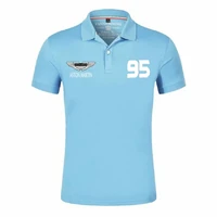 homme summer polo shirt men short sleeve aston car brands classic golf breathable tops tees mens polo shirts racing clothing