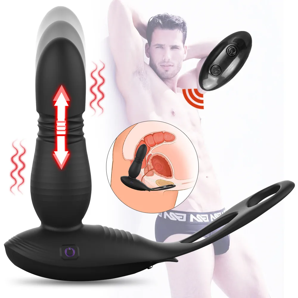 Популярный Анальный Вибратор массажер с дистанционным управлением Анальная