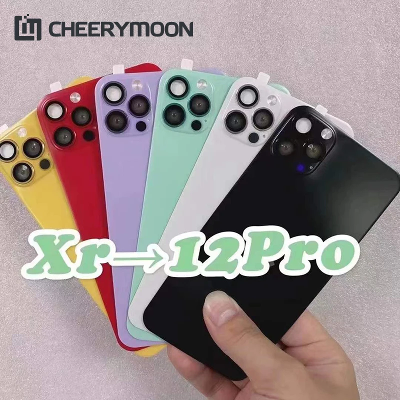

Upgraded Decorative For iPhone XR X XS MAX Seconds Change 13 11 PRO MAX Back Film Cover 12 to 12Pro Protector Camera Len Sticker