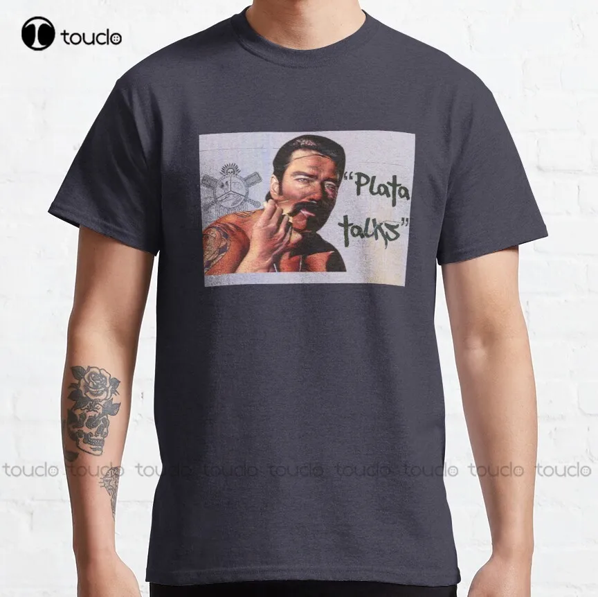 

Plata Talk - Magic Blood In Blood Out Classic T-Shirt Work Shirt Fashion Creative Leisure Funny Harajuku T-Shirt Xs-5Xl Unisex