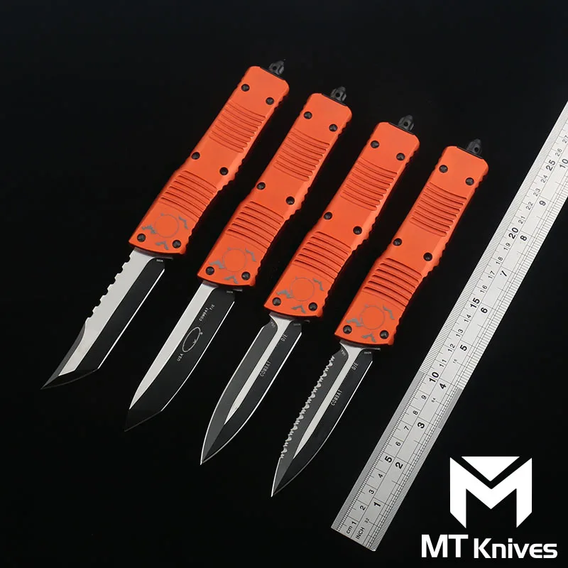 Нож MICRO EDC TECH ﻿ COMBAT TROO Halloween DON Ножи D2 Стальное лезвие Твердость Авиационная