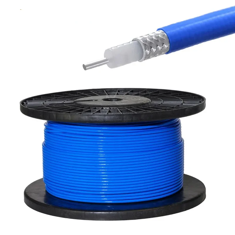 

RG402 Coaxial Cable Connector Semi-rigid Flexible RG-402 0.141" Coax Pigtail with bule jacket RF Coaxial adapter