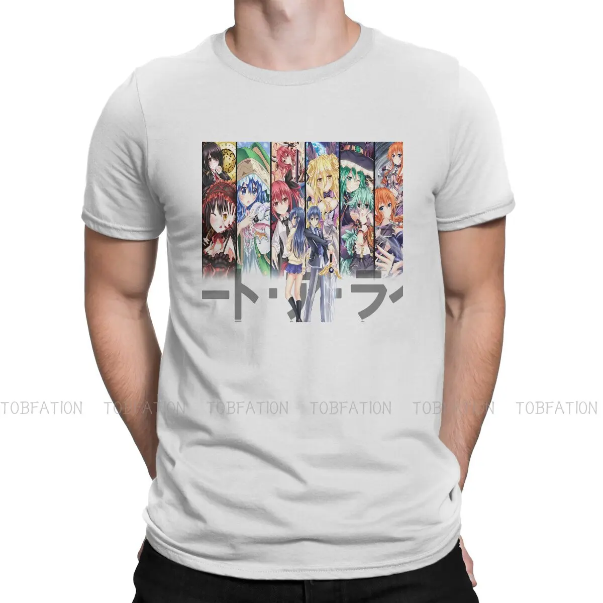 

Date A Live Shido Itsuka Manga Crewneck TShirts Squad Classic Distinctive Men's T Shirt Hipster Clothing Size S-6XL