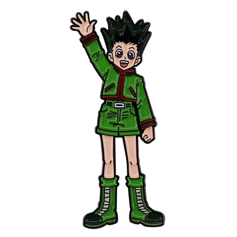 Эмалированная булавка Hunter x Gon Freecss брошь в стиле аниме значок украшение - купить