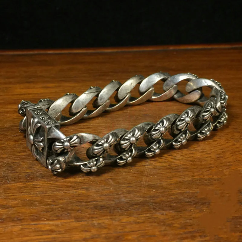 Vintage hollow pattern Tibetan Silver Bracelet / Fashion Bracelet