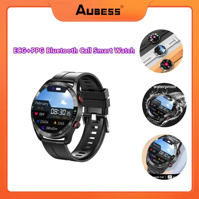 

Смарт-часы мужские с ЭКГ + ППГ, Bluetooth, фитнес-трекером