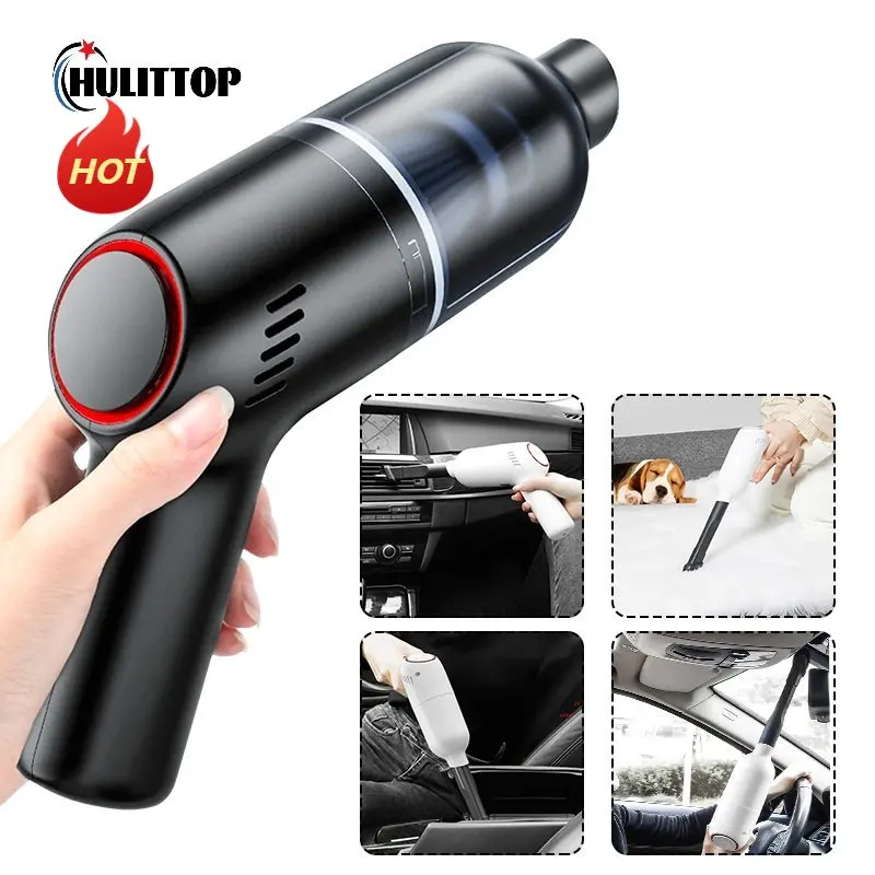 

9000pa Handheld Wireless Car Vacuum Cleaner Rechargeable 120W Powerful Cyclone Suction Wet Dry Car Home Vacuum Cleaner 4000mAh