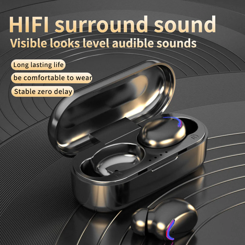 

TWS-стереонаушники F9 Mini с поддержкой Bluetooth 5,1 и зарядным футляром