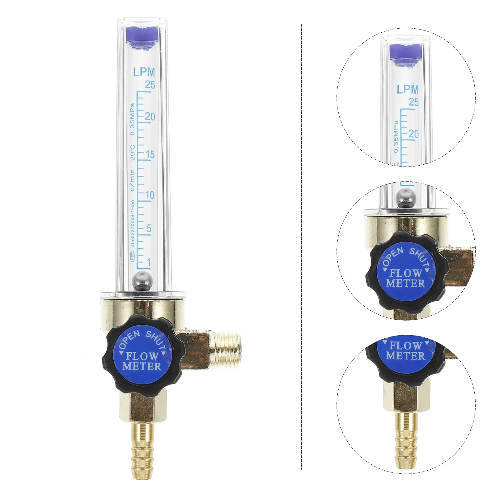 

Regulator Argon Carbon Dioxide Flow Indicatorair Hose Meter Welding Co2 Measuring Flowmeter Gauge
