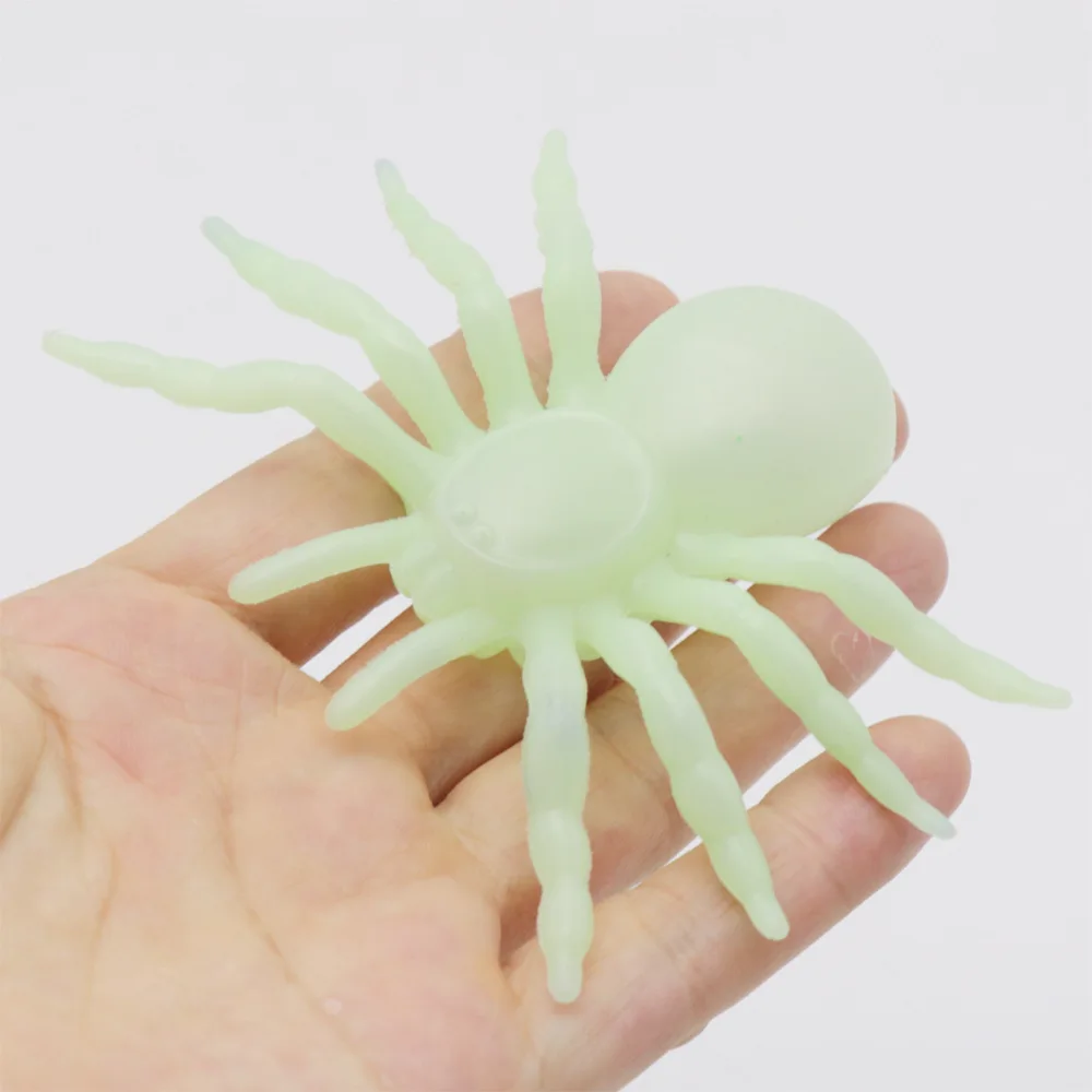 

HOT SALE 5/10PCS Simulation Spider Realistic Spider Model Luminous Props Halloween Party Holiday Spooky Prank Joke Toys