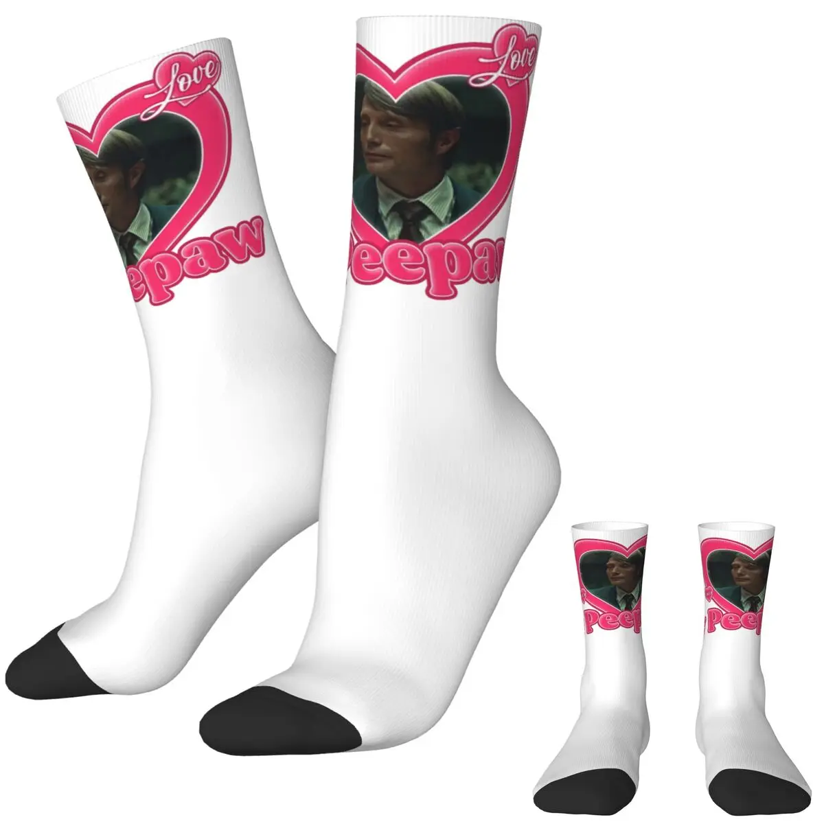 I Love My Peepaw Mads Mikkelsen носки на осень винтажные мужские теплые мягкие для взрослых