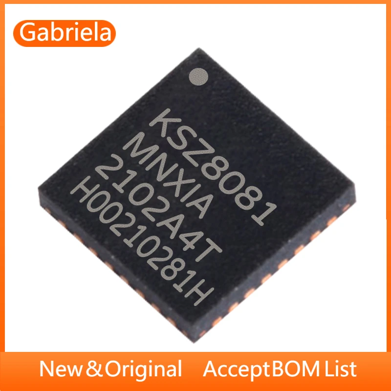 KSZ8081MNXIA-TR VQFN32 10BASE-T/100BASE-TX трансивер с физическим слоем