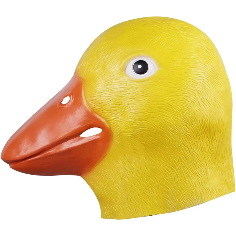 Molezu Хэллоуин Роскошная маска УТКА ГОЛОВА искусственная Новинка Утка Билл костюм