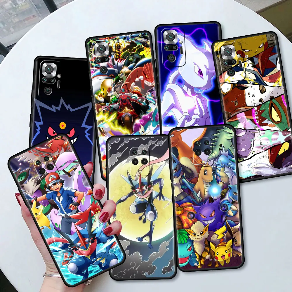 case for xiaomi redmi note 11 10 9 8 pro k40 10s 9s soft phone cover 8t 9a 9c 9t 7 tpu silicone back shell hot pokemon game capa free global shipping