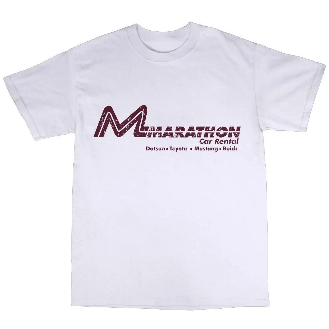 Футболка для проката автомобилей Marathon, 100% хлопок, самолеты, поезда и автомобили