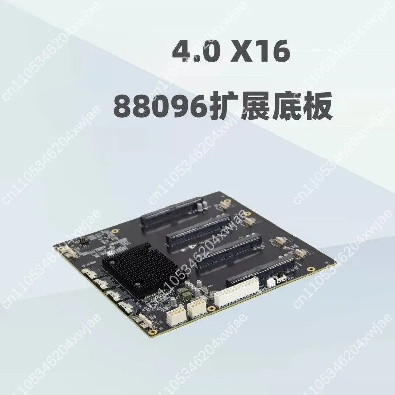Фото PLX88096 PCIe 4.0 X16 4-слотовая задняя плата расширения для графических процессоров с шагом 65 мм, многоканальная коммутационная карта для рабочих станций глубокого обучения и майнинга. №2